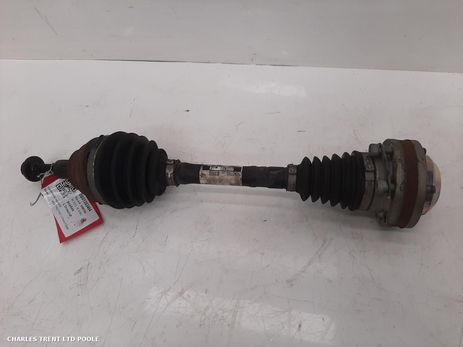 2012 - VOLKSWAGEN - SHARAN - DRIVESHAFT (LEFT / PASSENGER SIDE)