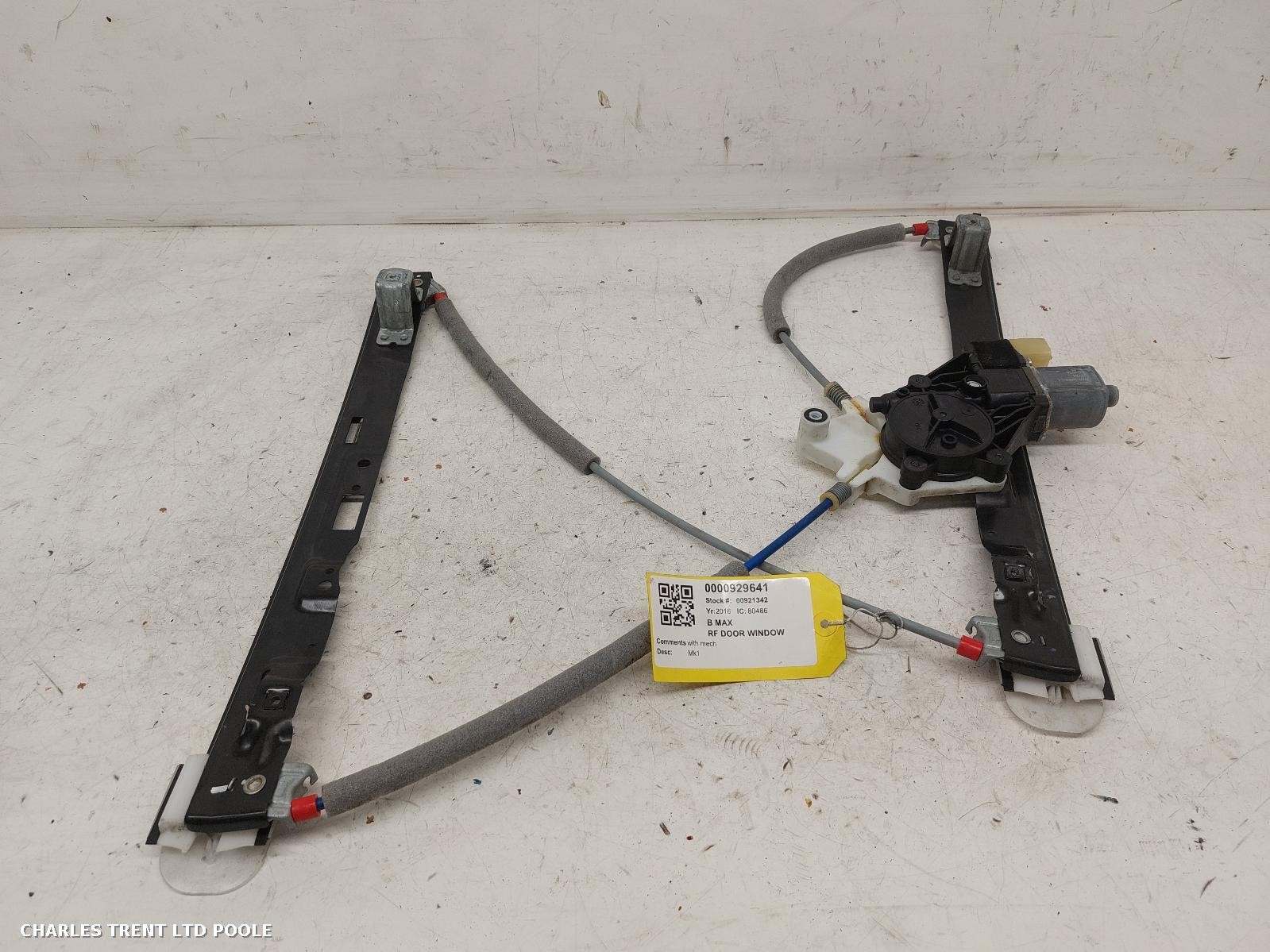 2016 - FORD - B MAX - WINDOW MOTOR (FRONT - RIGHT / DRIVER SIDE)