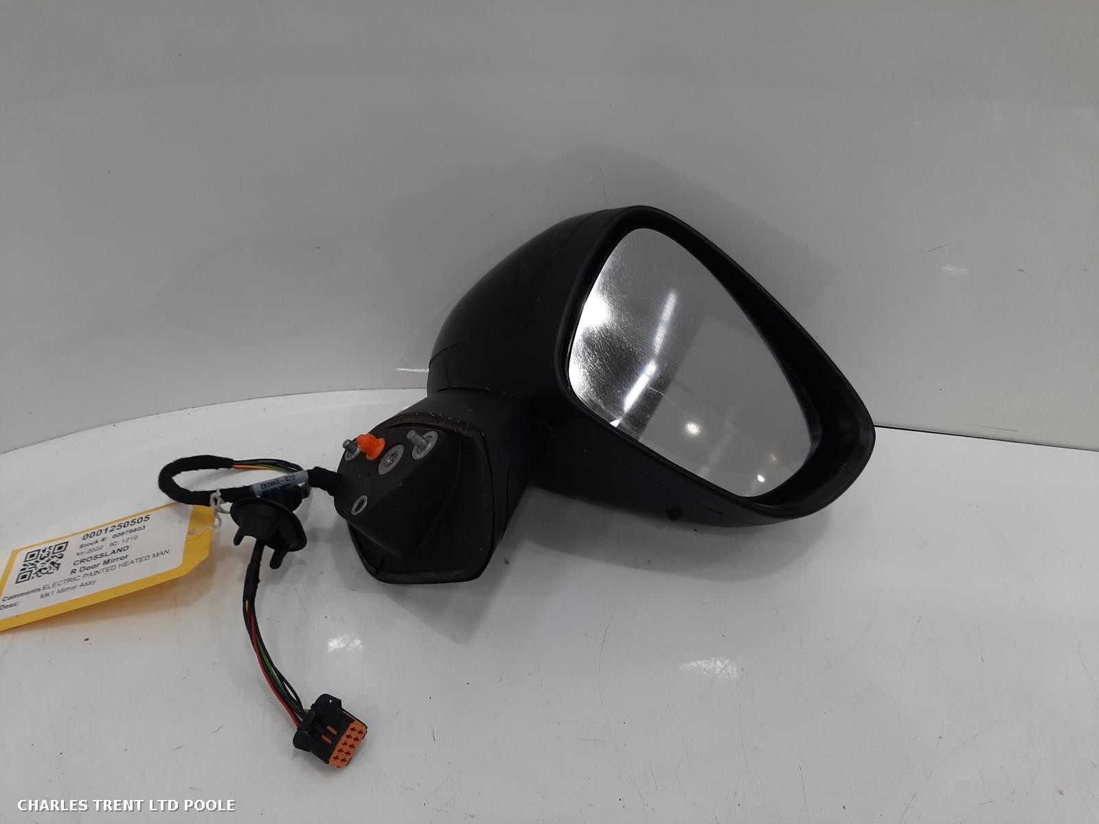 2022 - VAUXHALL - CROSSLAND - DOOR MIRROR / WING MIRROR (RIGHT / DRIVER SIDE)