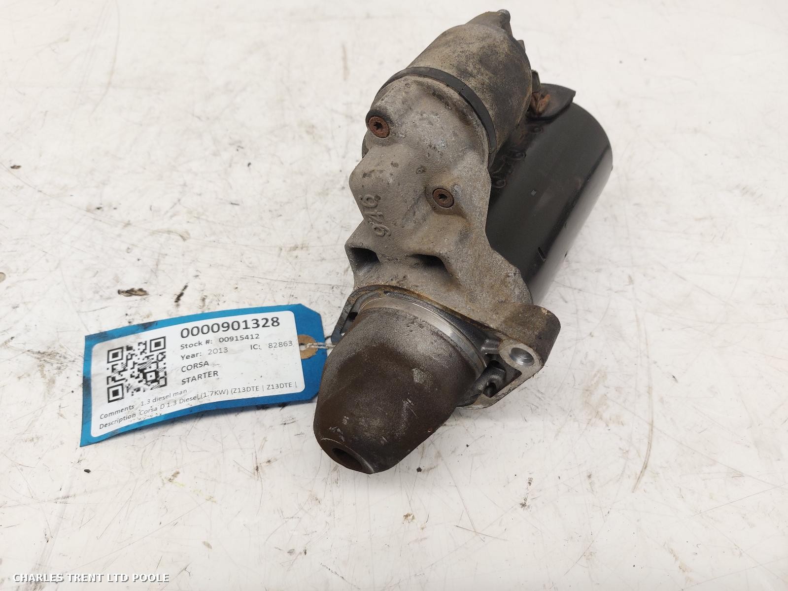 2013 - VAUXHALL - CORSA - STARTER MOTOR