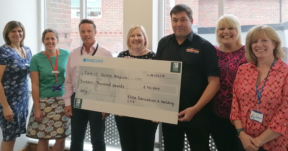 Charles Trent And Elite Fabrication & Welding Team Up To Raise £16K For Poole Hospice